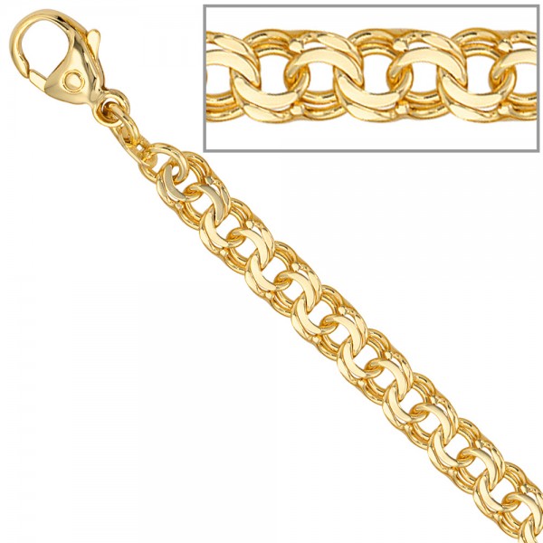 Garibaldiarmband 585 Gold 19cm