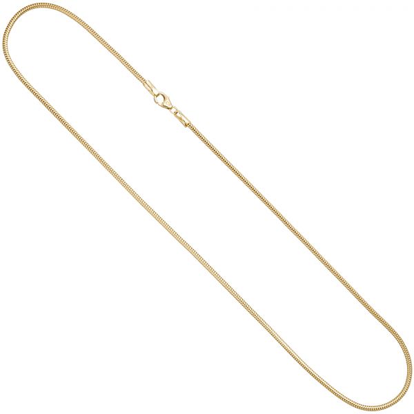 Schlangenkette aus 585 Gold 2,4mm 50cm