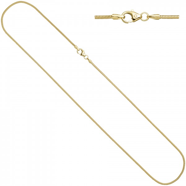 Schlangenkette 585 Gold 1,6mm 45cm