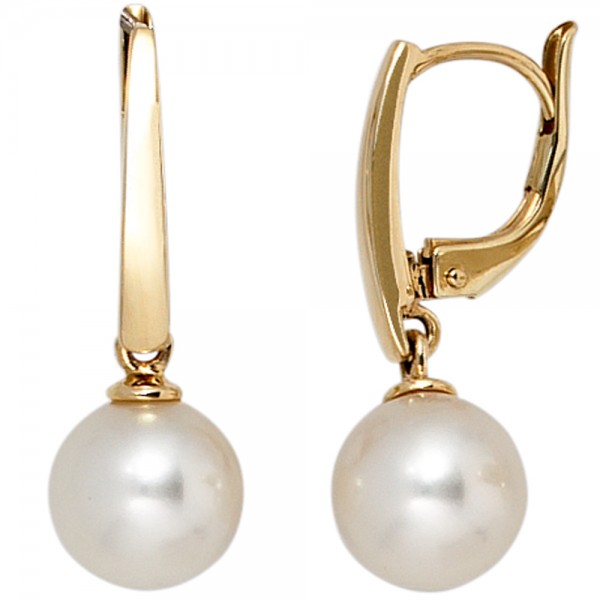 Perlenohrringe 585 Gold