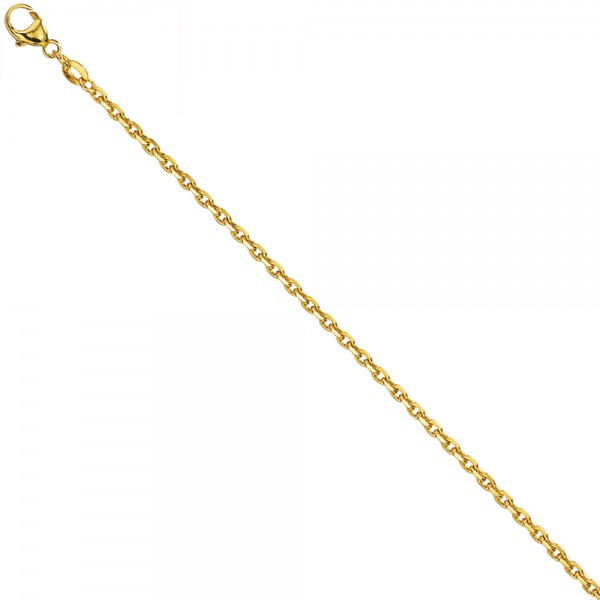 Ankerkette 585 Gold diamantiert 1,6mm 40cm