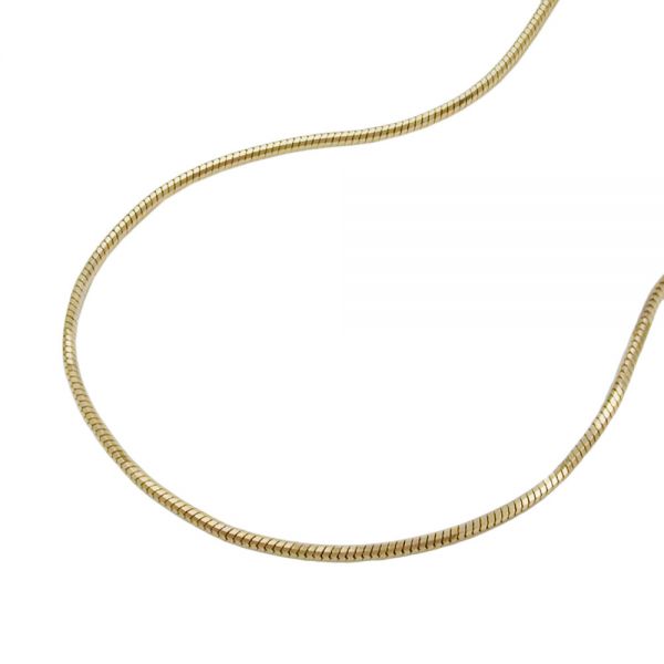 0,8mm Schlangenkette 5-kant 9 Karat Echtgold 45cm