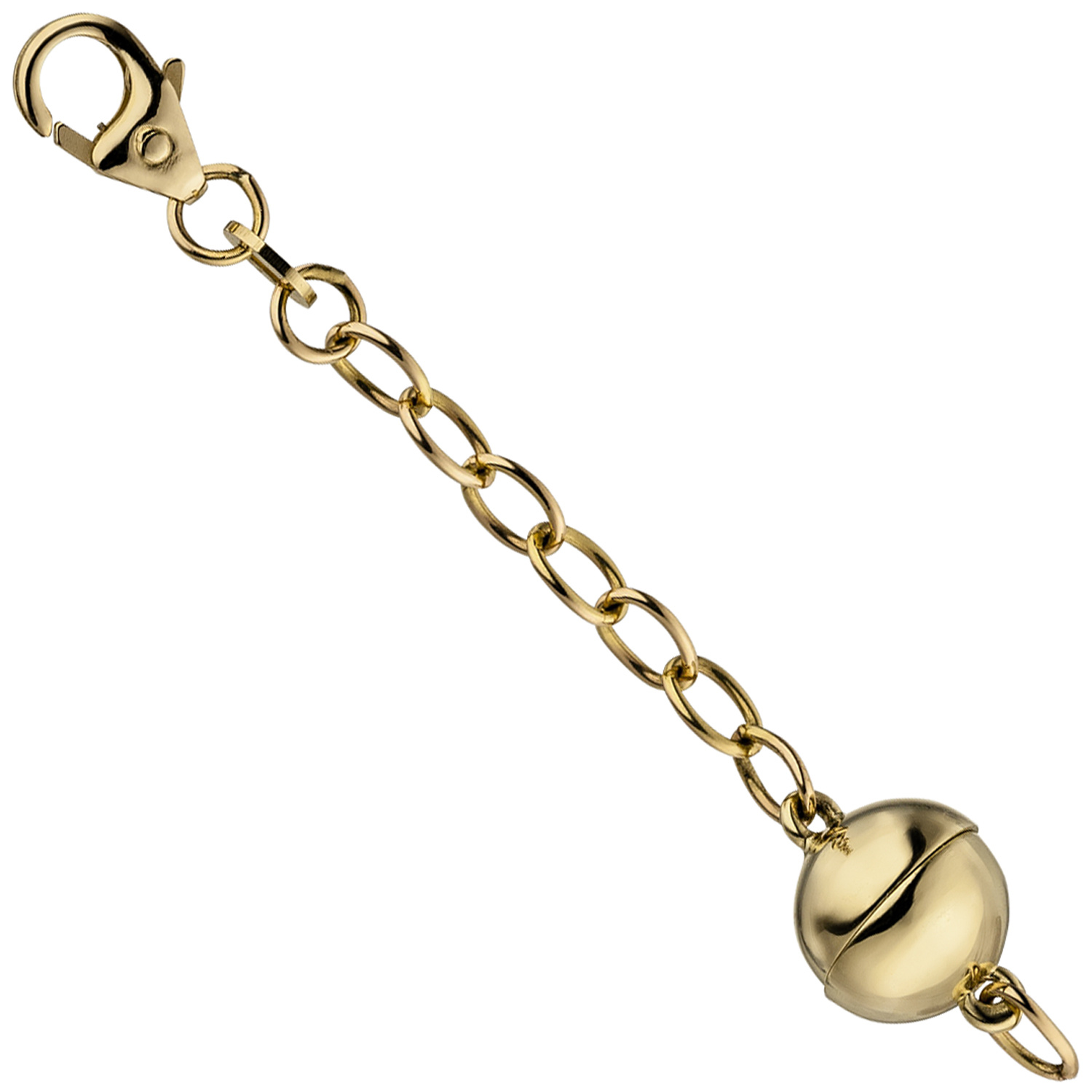 2-tlg. Geldbörsen-Verlängerungskette Gold - Metall Perle & Schleife Für Handtaschen