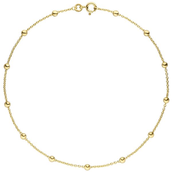 Fußkettchen Fußkette 333 Gold 25cm