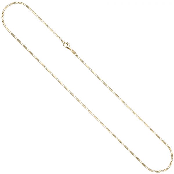 Figarokette 333 Gold diamantiert 1,7mm 45cm