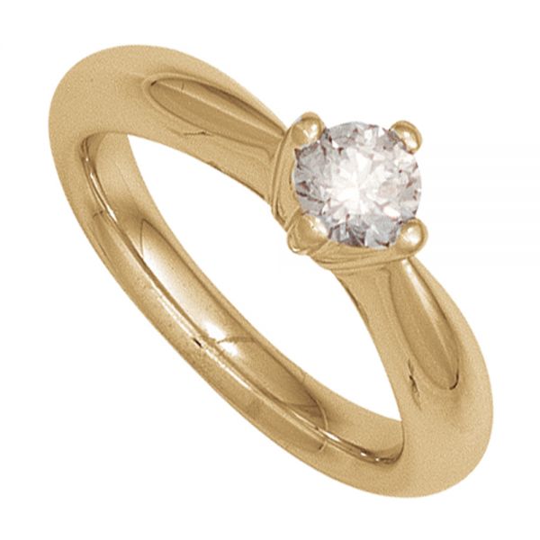 Diamantring 585 Gold 0,25 Karat