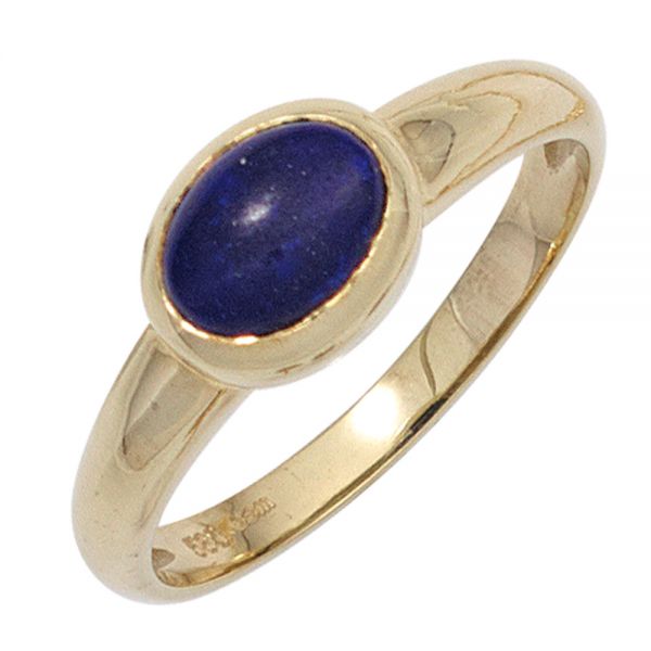 Damenring 585 Gold Lapislazuli