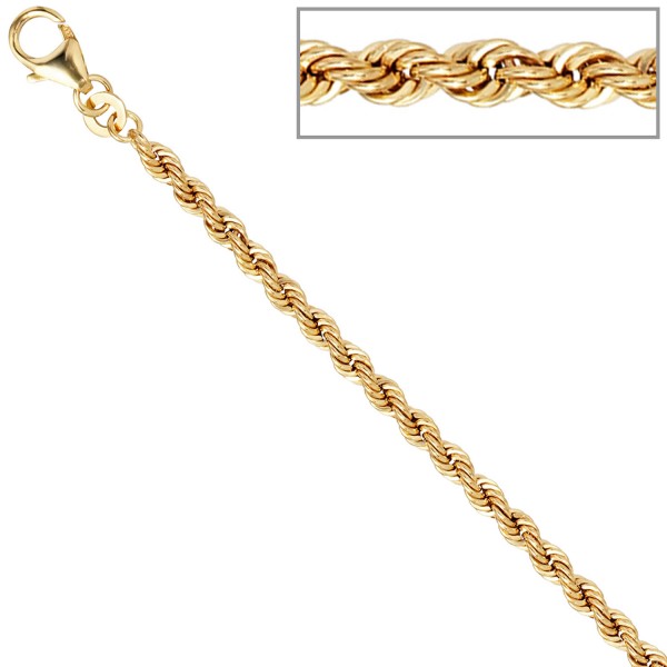 Kordelarmband 585 Gold 3,2mm 18,5cm