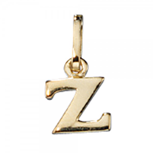 Buchstabenanhänger Z 333 Gold