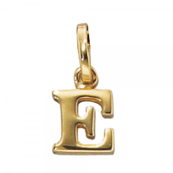 Buchstabenanhänger E 333 Gold