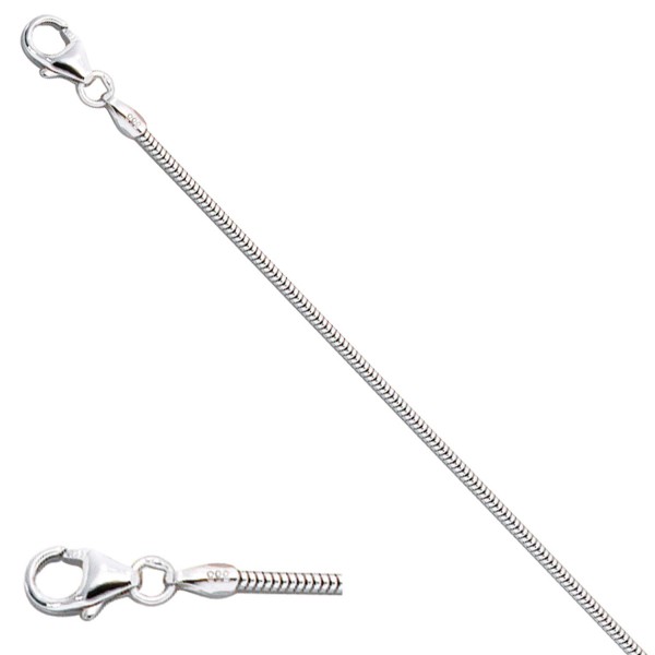 Schlangenkette 333 Gold 1,4mm 50cm