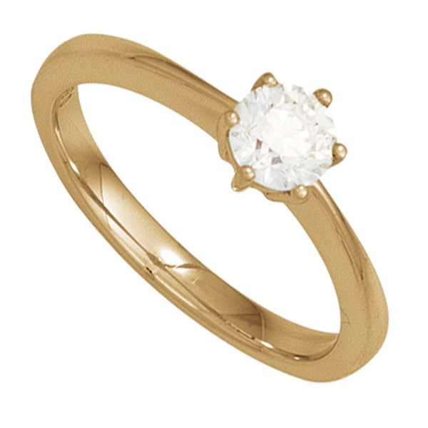 Diamantring 585 Gold 0,15 Karat