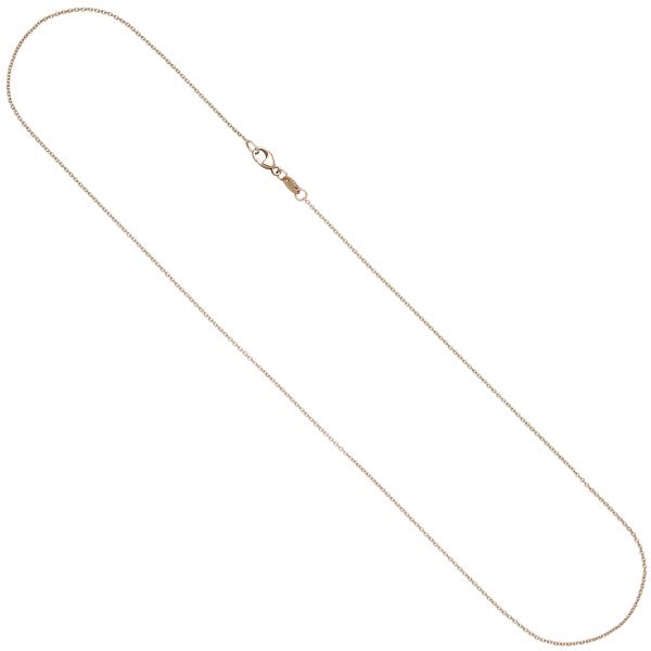 Ankerkette rund 585 Gold Rotgold 1,0mm 42cm