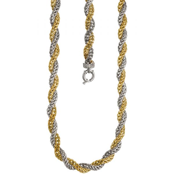 Collier 375 Gold bicolor 48cm