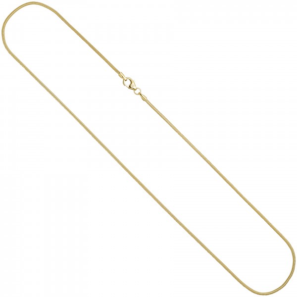 Schlangenkette 585 Gold 1,6mm 45cm
