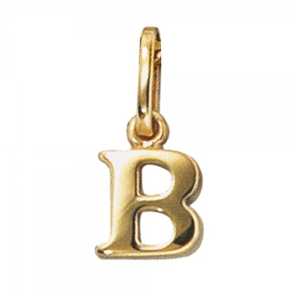 Buchstabenanhänger B 333 Gold