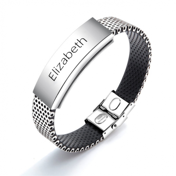 Men Stainless Steel Personalised Bracelet