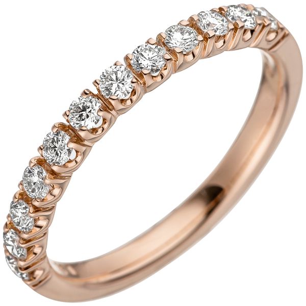Diamantring 585 Gold Rotgold
