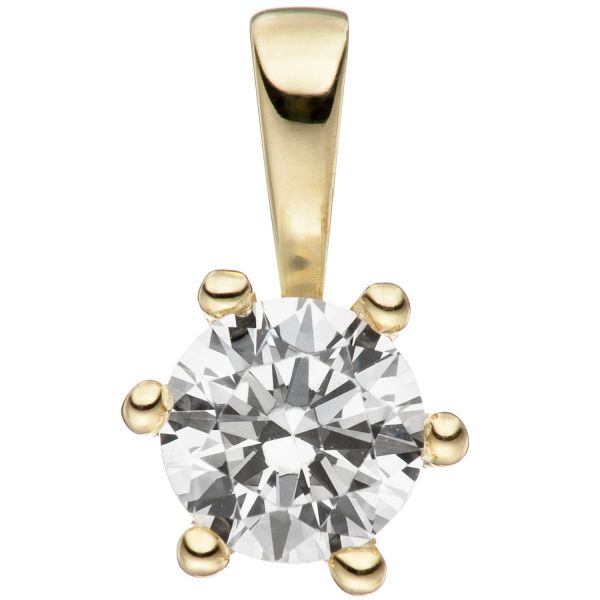 Anhänger 333 Gold Zirkonia