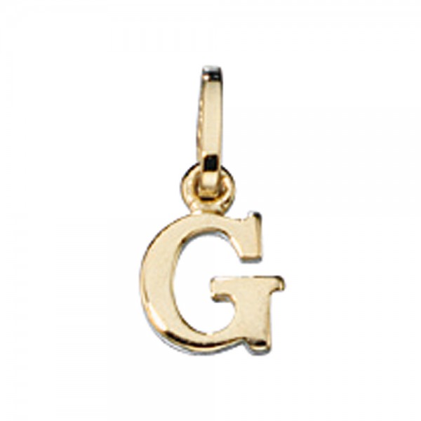 Buchstabenanhänger G 333 Gold