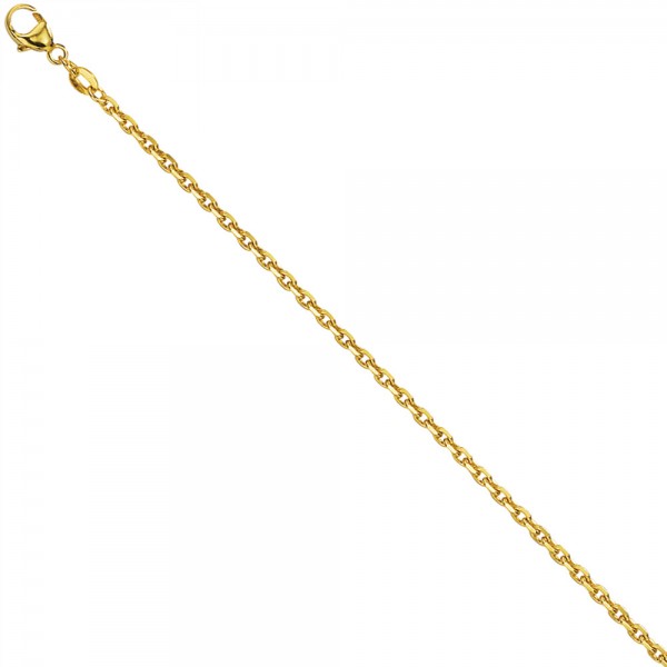 Ankerkette 585 Gold diamantiert 1,9mm 42cm