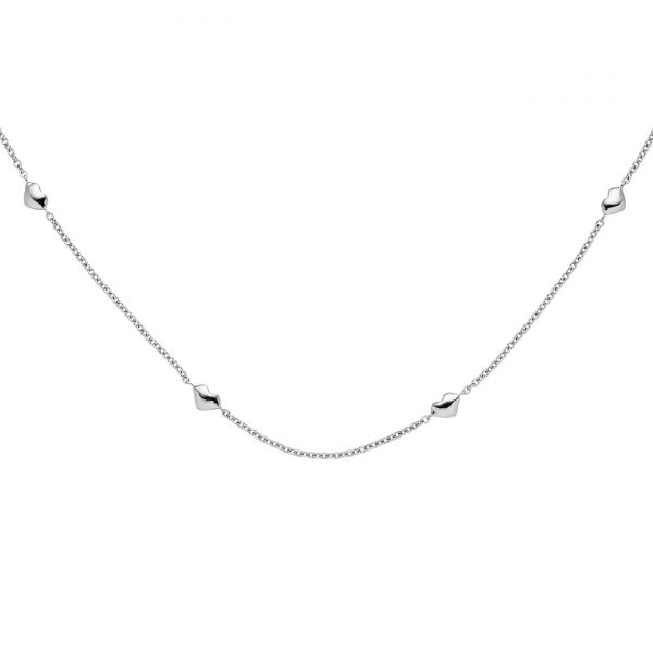 Collier Herz Herzen 585 Gold 45cm