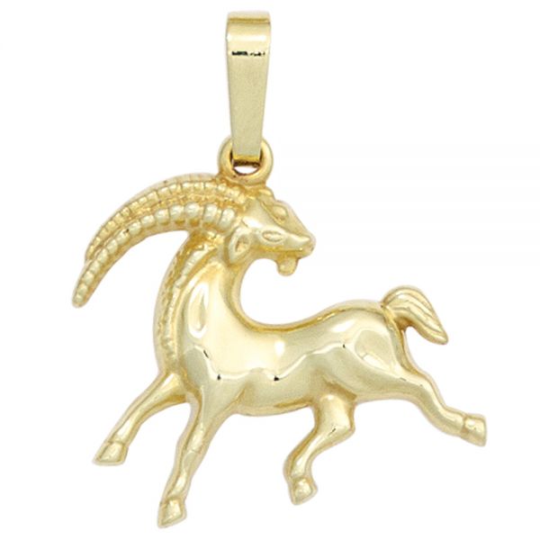 Sternzeichenanhänger Steinbock 333 Gold