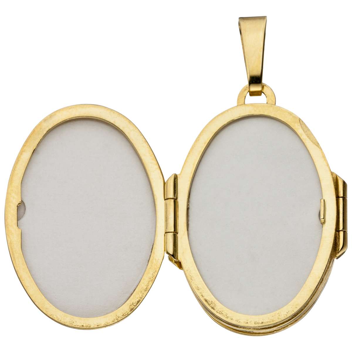 Medaillon oval mit Blumen Muster 333 Gold für Fotos | Medaillons