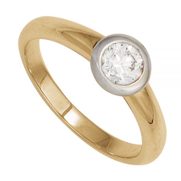 Diamantring 585 Gold 0,10 Karat