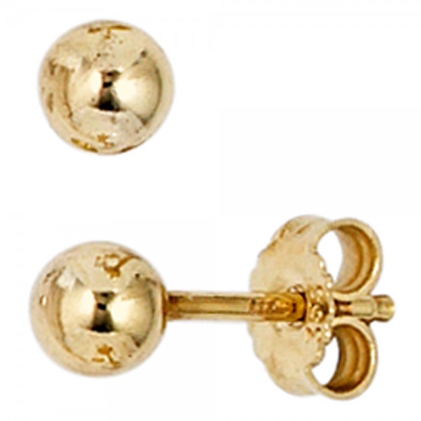 Ohrstecker Kugel 333 Gold