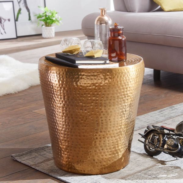 WOHNLING side table VIKRAM decorative table metal storage table setting table gold
