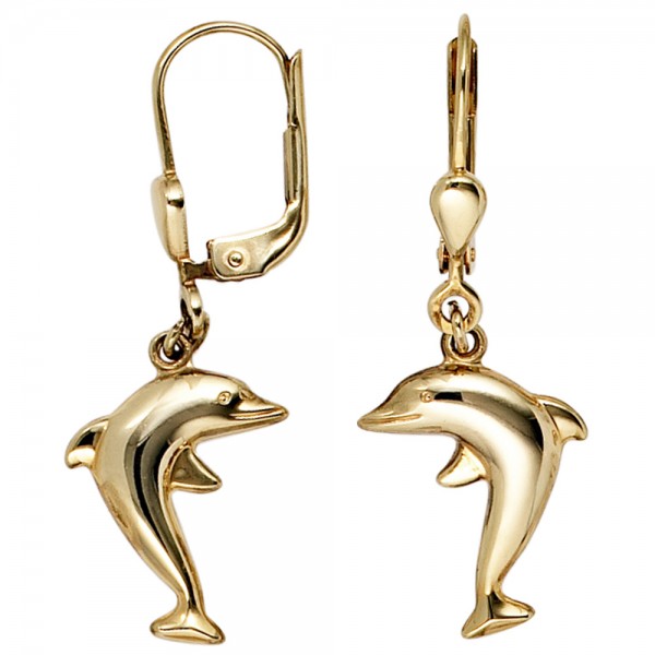 Boutons Delfin 333 Gold Ohrhänger