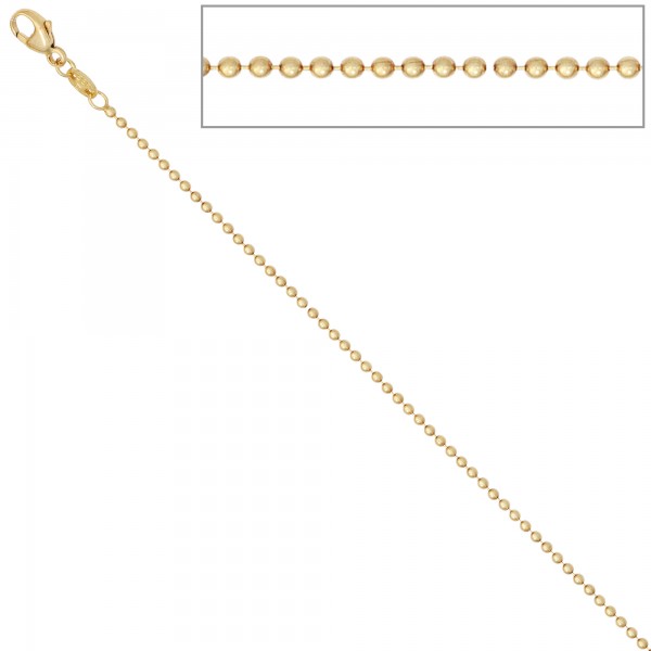 Kugelkette 585 Gold 1,5mm 45cm