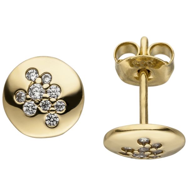 Ohrstecker 333 Gold Zirkonia