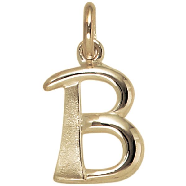 Buchstabenanhänger B 375 Gold